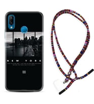 Huawei P20 Lite Mate 10 20 Lite Pro P40 Lite KılıfBoyun Asklı Rasta Silikon New York 1612