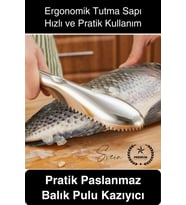 #Balık Pratik Balık Pulu Kazıyıcı El Aparatı Temizleme Aleti Paslanmaz Kolay Hızlı Hijyenik