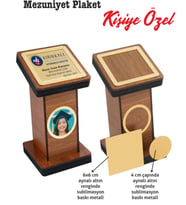 mezuniyet kürsüsü plaket kişiye özel