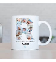 Kişiye Özel Erkek Bebeğe Özel Harf Kupa Bardak