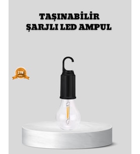 Type-C Şarjlı LED Kamp Lambası – Uzun Ömürlü Pil ve Yüksek Parlaklık