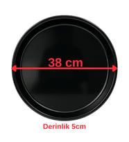 Yuvarlak İle Uyumlu Emaye Fırın Tepsisi – 38 cm – Derinlik 5 cm