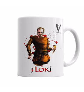 VİKİNGS FLOKI BLACK Kupa Bardak Porselen