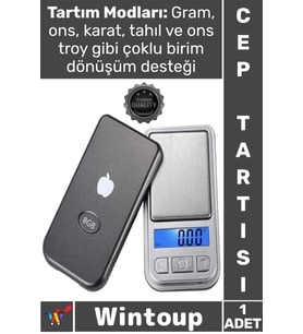 #Tartı Dijital Şık Mini Ipod Görünümlü Hassas Cep Terazisi Tartı 200 Gram Kapasite 0.01 Hassasiyet