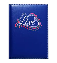 PROMOSYON DENİZİ  I LOVE YOU 6 GÖRSELLİ LACİVERT RUHSAT KABI