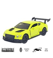 Çek Bırak Metal Küçük Arabalar 8 cm - 6411A-6 - Açık Yeşil
