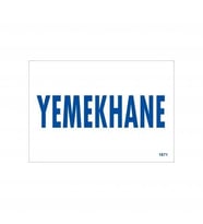 Mey İthalat® Yemekhane Uyarı Levhası 17,5X25 Kod:1671