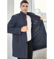 PLT9386 DEWBERRY ERKEK PALTO-DİAGONAL LACİVERT