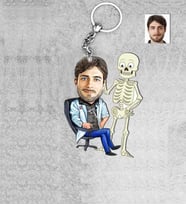 Kişiye Özel Ortapedi Doktoru Erkek Ahşap Anahtarlık-1