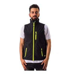 FreeCamp Vest Erkek Softshell Yelek-SİYAH