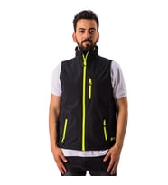 FreeCamp Vest Erkek Softshell Yelek-SİYAH