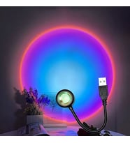 USB LED Gün Batımı Projektör Lambası Fotoğraf Çekim Işığı