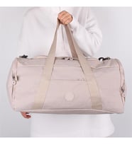 Bagacar UR6020 Bej Klinkır Kumaş Plaj Spor ve Seyahat Çantası