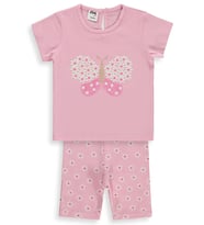 Civil Baby Kelebek Nakışlı 6-18 Ay Takım - Ekru