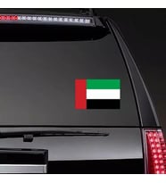 Birleşik Arap Emirlikleri Bayragı Araba Sticker 19 Cm
