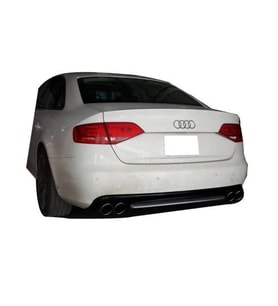 Drs Tuning Audi A4 Uyumlu B8 2008 - 2012 S4 Arka Tampon Eki - Difüzör ( Plastik)