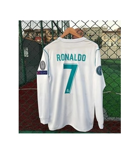 R.Madridd 2018 Kiev Şampiyonlar Ligi Finali Cristiano Ronaldo Forması (UZUN-KOL)
