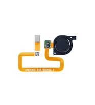 Huawei Uyumlu Y7 Prime 2018 Uyumlu Home Parmak Okuyucu Filmi Flex Siyah Renk