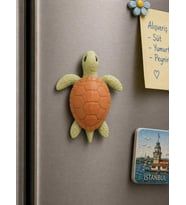 Kaplumbağa Buzdolabı Magneti – Dekoratif Sevimli Mutfak Süsü 8 cm Mini Figür Magnet