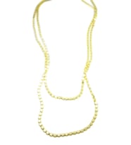 Ezme Zincir Kolye - 90cm - Altın