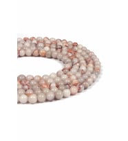 Jasper Doğal Taş Parlak Pembe Küre Kesim 4mm Dizi [AA]