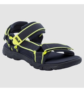 Jack Wolfskin 4040061 Seven Seas 3K Blue/Lime Kadın Sandalet (Mavi)