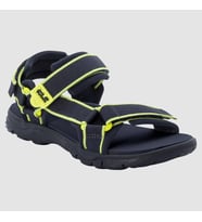 Jack Wolfskin 4040061 Seven Seas 3K Blue/Lime Kadın Sandalet (Mavi)
