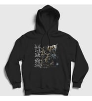 Presmono Unisex Siyah Kourion Iced Earth Kapüşonlu Sweatshirt 150427tt