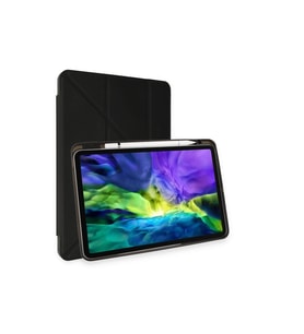 Apple İpad Pro 11 (2021) Kılıf Kalemlikli Hugo Tablet Kılıfı - Siyah