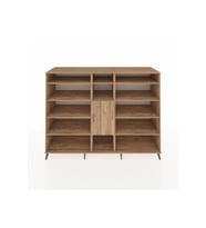 Kronos Dolap 12 Raflı Tek Kapaklı  220x59x163 Çam-Çam