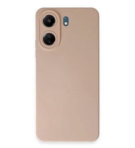 Redmi 13C Kılıf Nano Içi Kadife Silikon - Pudra