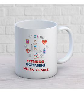 KİŞİYE ÖZEL FITNESS EĞİTMENİ MESLEK KUPA BARDAK