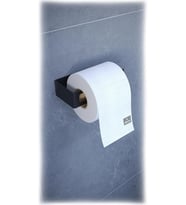 Metal Tuvalet Kağıtlık – Çelik Duvar Tipi WC Peçete Askısı, Modern Minimal Banyo Aksesuarı - Siyah