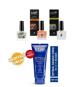 Kalyon Tırnak Güçlendirici+Bakım Yağı+Et Temizleyici+Todays Onarıcı Krem 100Ml Hediyeli