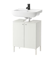 Lavabo Dolabı Kombinasyonu, Beyaz, 54x40x80 cm, Bataryalı