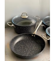 Arow New Black GRANİT Ilag  Kaplama 7 PRÇ TENCERE SET 2591 (Camel)