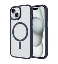 Coverzone ?Phone 13-14 ile Uyumlu Sert PC Arka Y�zey Wireless ?arj �zellikli Buzlu Saydam ZF Kapak