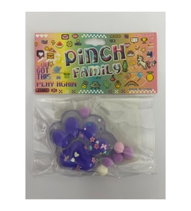 1 ADET IŞIKLI Kedi Patisi Squishy Oyuncağı Sukuşi (7,5x6,5cm) MOR