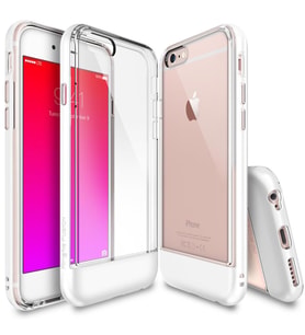 Ringke Frame iPhone 6s/ 6 ile Uyumlu Çerçeveli Bumper Kılıf Pearl White