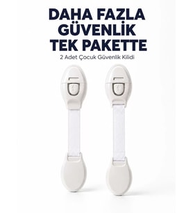 2 Adet Güçlü Yapışkanlı Çocuk Güvenlik Kilidi