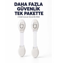 2 Adet Güçlü Yapışkanlı Çocuk Güvenlik Kilidi