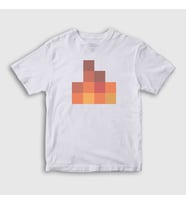 Presmono Unisex Çocuk Beyaz Sapnap Flame Alev Ateş Minecraft T-Shirt 504167tt