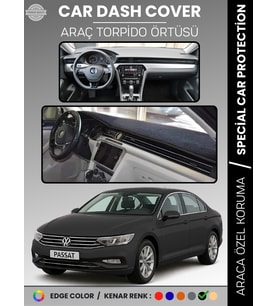 VOLKSWAGEN PASSAT B8 (2015-2020) Torpido Örtüsü Ön Göğüs Koruma Torpido Koruma Tam Uyum UV Koruma