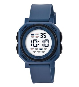 Captiva 30 mt Suya Dayanıklı Digital Alarm-Kronometre-Led Işık Spor Kasa Çoçuk Kol Saati CPT.X045 (Siyah)