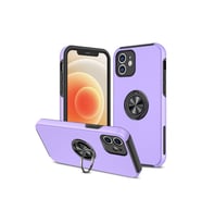 Iphone 12 Kılıf Elit Yüzüklü Kapak - Mor