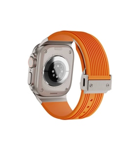 Apple Watch 42mm Uyumlu Zore KRD-113 Spor Görünümlü Silikon Kordon