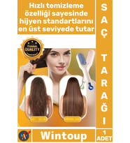 #Tarak Anti Statik Masaj Etkili Profesyonel Hızlı Ergonomik Şık Bakım Kendini Temizleyen Saç Tarağı