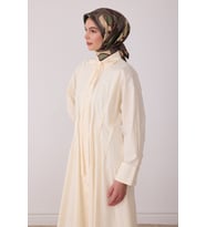 Geometrik Desen %100 Twill İpek Eşarp BE00