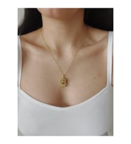 Altın Gold Kararmaz Zincir Tarot Kolye 43 cm