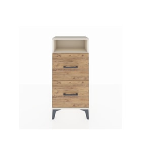 Arges Komodin Tek Raflı 2 Çekmeceli 44x30x96 Aytaşı-Çam